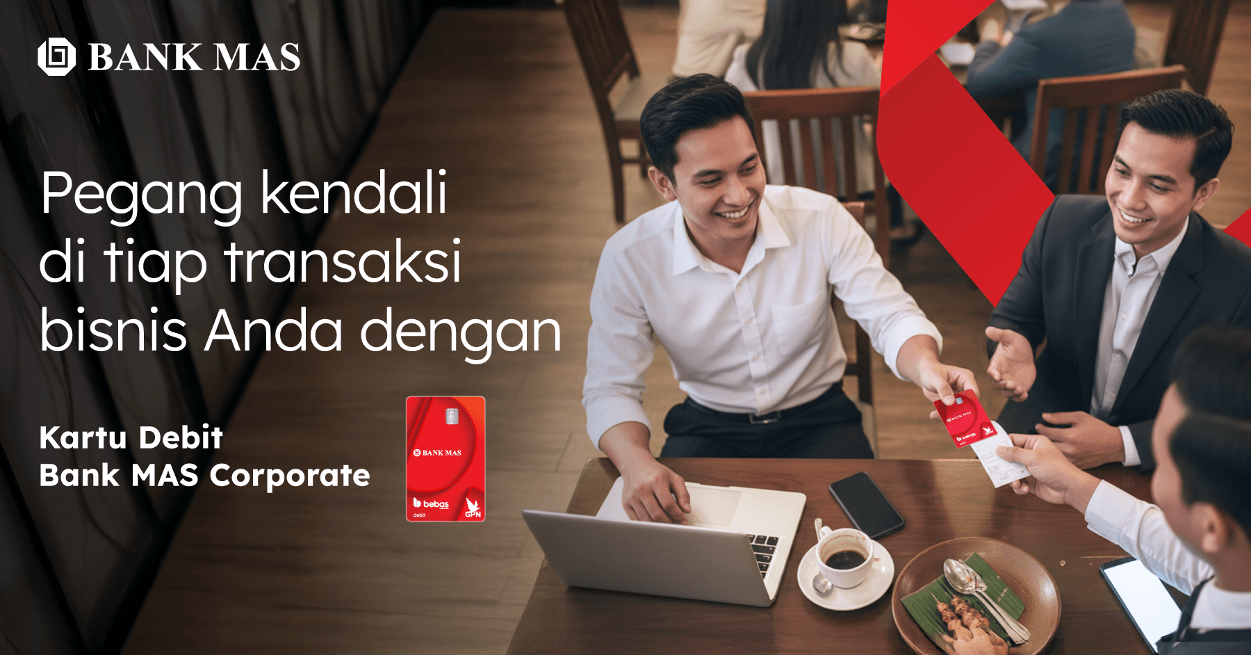 Kartu Debit Bank MAS Corporate hadir berikan kemudahan dan kontrol transaksi bisnis Anda!